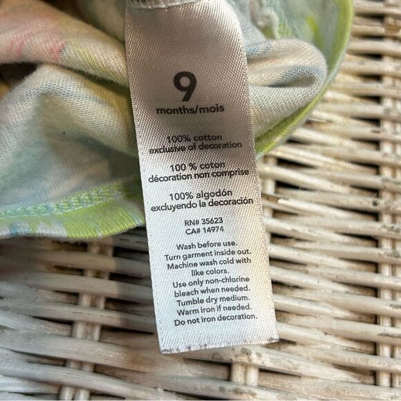 5 for $25🔥9M Carter's Multi-Color Floral Lace Shortall Jumpsuit - Picture 4 of 5